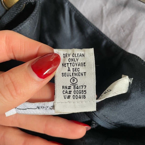 Diane Von Furstenberg Navy Wool Blend Flare Leg Pant - Picture 8 of 8